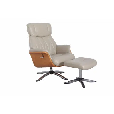 Progressive Furniture Relax-r Caitlin Recliner And Ottoman In Cobble ...