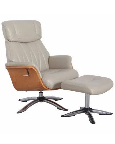 Progressive Furniture Relax-r Caitlin Recliner & Ottoman In Red