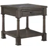 Progressive Furniture Riverdale Rd Traditional End Table Gray Flannel/slate In Gray