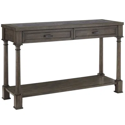 Progressive Furniture Riverdale Rd Traditional Sofa/console Table Gray Flannel/slate