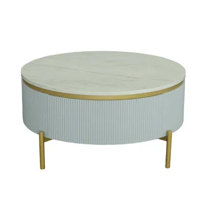 Progressive Furniture Round Cocktail Table In Black