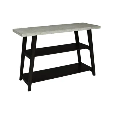 Progressive Furniture Sofa/console Table, Concrete Gray/black
