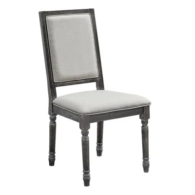 Progressive Furniture Upholstered Back Chair, Set Of 2 In Gray