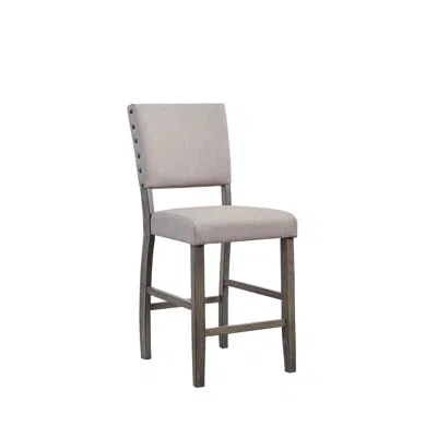 Progressive Furniture Upholstered Counter Chair, Set Of 2 In Gray