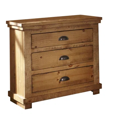 Progressive Furniture Willow Nightstand, 32" X 17" X 31", Distressed Pine In Gray
