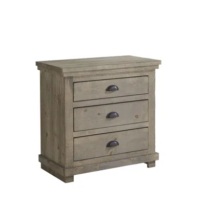 Progressive Furniture Willow Nightstand, Weathered Gray In Green