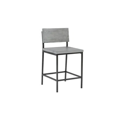 Progressive Furniture Wood/metal Counter Stool - Gray- A103-43g In Black