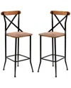 Progressive Furniture X-back Bar Chair In Brown