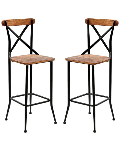 Progressive Furniture X-back Bar Chair In Brown