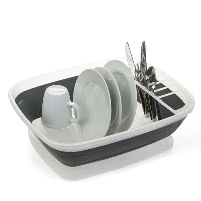 Progressive International Progressive Collapsible Dish Rack In White