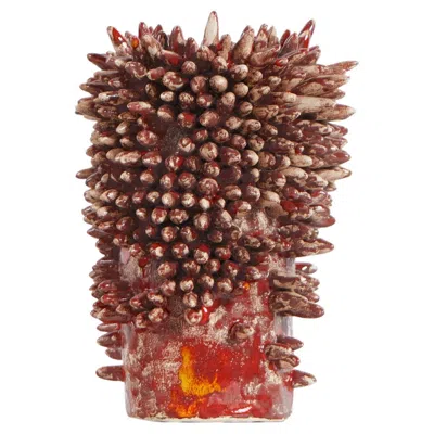 Pre-owned Project 213a Appuntito Ceramic Vase In Brown