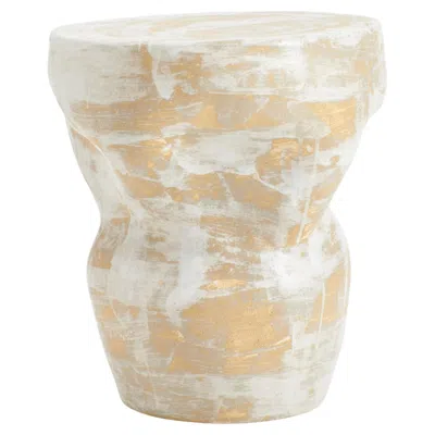 Pre-owned Project 213a Artisanal Ceramic Side Table In Sand