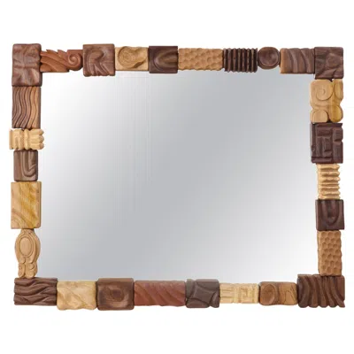Pre-owned Project 213a Catarina Wall Mirror In Brown