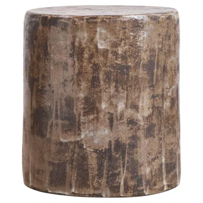 Pre-owned Project 213a Ceramic Side Table - Powder Brown - Handmade - Glazed - Nightstand - Sculptural