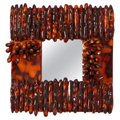 Pre-owned Project 213a Dedo Mirror In Brown