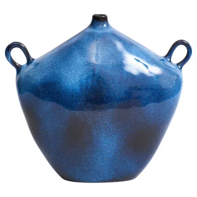 Pre-owned Project 213a Maria Vessel, Handmade In Portugal In Blue