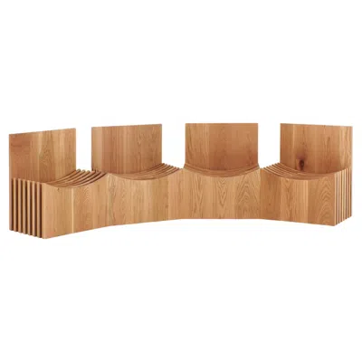 Pre-owned Project 213a Melides Chair/bench Combination In Brown