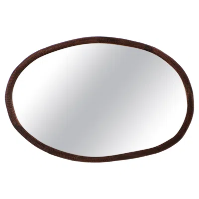 Pre-owned Project 213a Oval Amarante Mirror In Brown