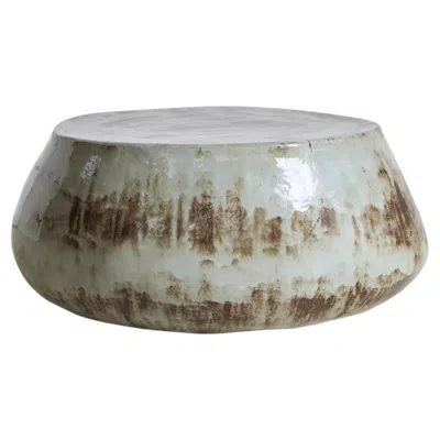 Pre-owned Project 213a Pedra Ceramic Coffe Table - Pale Forest - Organic - Handmade - Sculptural In Gray