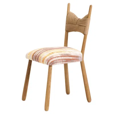 Pre-owned Project 213a Perícia Dining Chair - Paper Cord / Multi In Brown