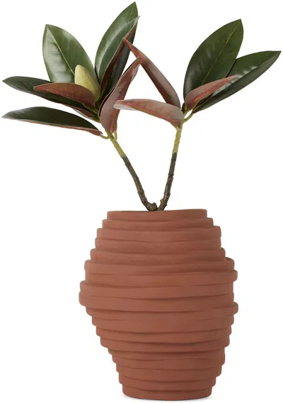 Project 213a Red Alfonso Vase, 5.5 L In Brick