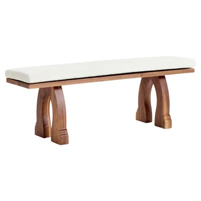 Pre-owned Project 213a Sintra Bench With Cushion - Walnut In Brown