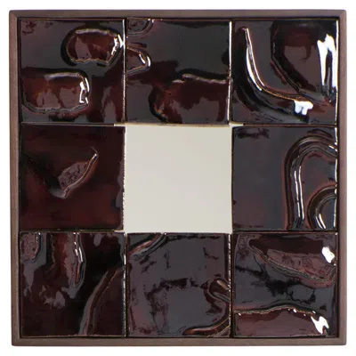 Pre-owned Project 213a Tiled Mirror In Brown