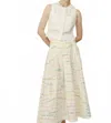Project Adamo Capuccino Loop Skirt In Ivory In White