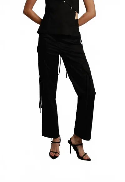 Project Adamo Oliver Straight Leg Pants In Black