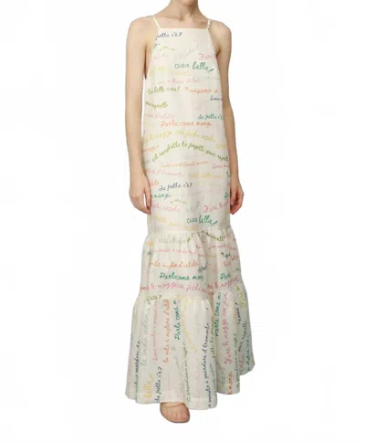 Project Adamo Pistaccio Maxi Dress In Ivory In White