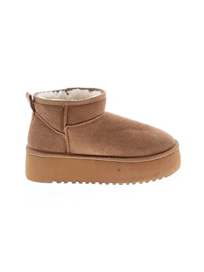 Pre-owned Project Cloud Ankle Boots In Tan