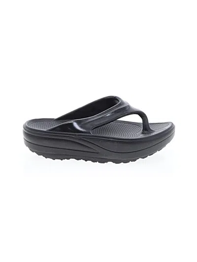 Pre-owned Project Cloud Flip Flops In Black