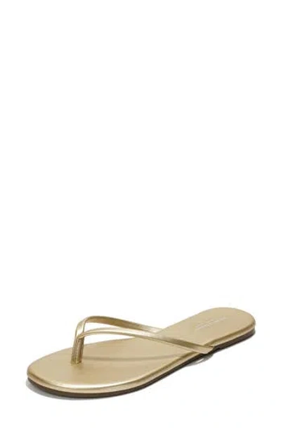 Project Cloud Fountain Flip Flop Sandal In Gold