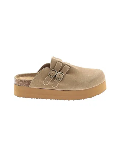 Pre-owned Project Cloud Mule/clog In Tan