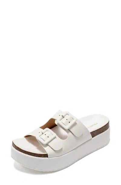 Project Cloud Skylar Slide Sandal In White