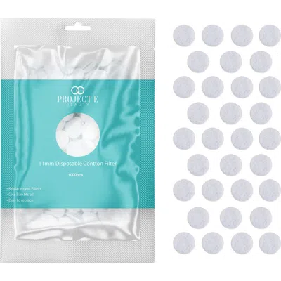 Project E Beauty 1000pcs Microdermabrasion Replacement Filters 11mm Cotton Filter In White