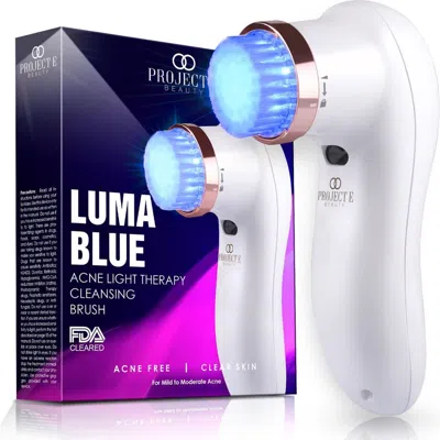 Project E Beauty Lumablue Led Light Therapy Cleansing Brush In White