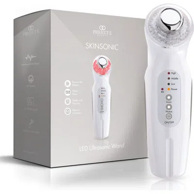Project E Beauty Skinsonic Led Ultrasonic Wand In White