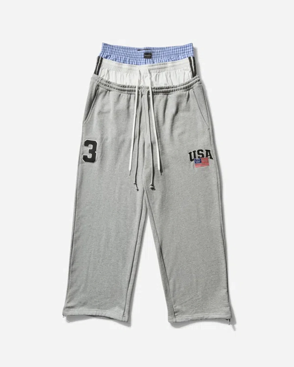 [新品未使用] PROJECT G/R 3 LAYERED SWEATPANTS PROJECT G/R_3 LAYERED SWEAT PANTS (Black) – TOBIRA STORE