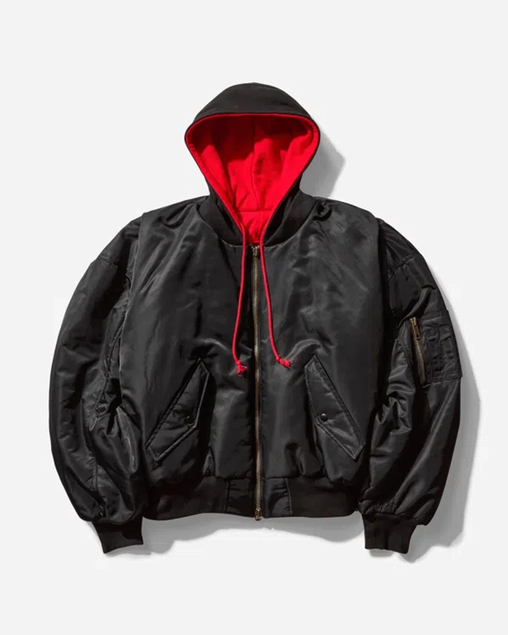 Project GR MA-1ジャケット Project G/r Men S Reversible Hooded Ma-1 Jacket In Black | ModeSens