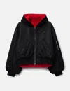 Project G/r Men S Reversible Hooded Ma-1 Jacket