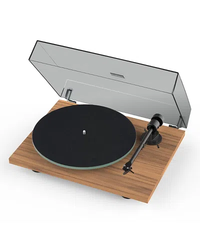 Pro-ject T1 Evo Phono Turntable With Built-in Preamp & Ortofon Om 10 Mm Cartridge In Walnut