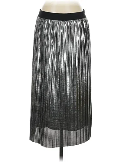 Pre-owned Project Runway Formal Skirt In Silver