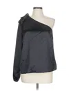 Project Runway Long Sleeve Blouse In Black