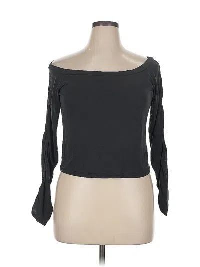 Pre-owned Project Social T 3/4 Sleeve T-shirt In Black