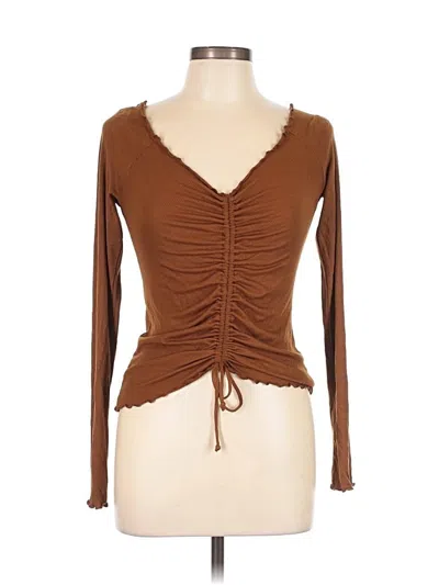 Project Social T 3/4 Sleeve T-shirt In Brown