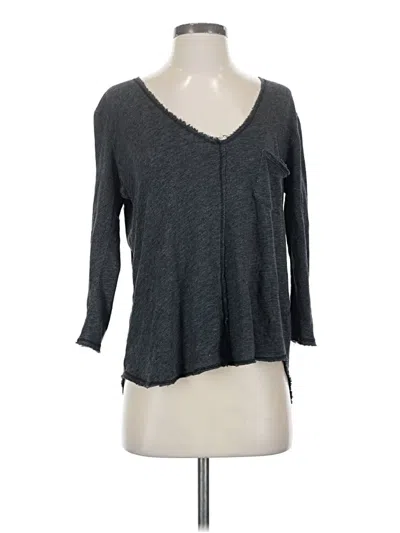 Pre-owned Project Social T 3/4 Sleeve T-shirt In Gray