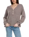 PROJECT SOCIAL T A LITTLE OBSESSED COZY HENLEY TOP