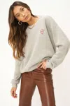 Project Social T Achy Breaky Embroidered Sweatshirt In Gray