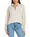 Project Social T Ada Cozy 1/2-zip Pullover In Beige